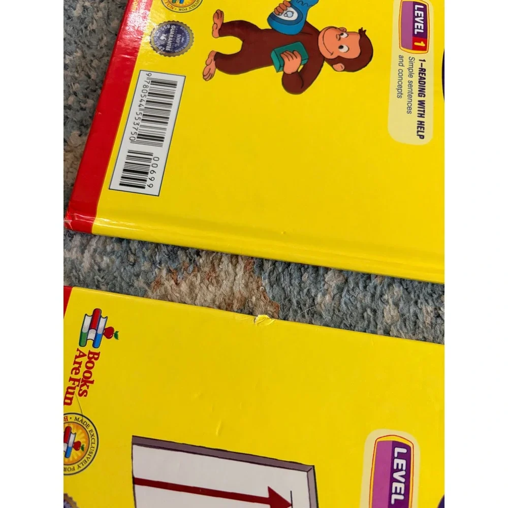 *4 for $20 Mix&Match* Set of 2 Curious George Early Readers Level 1 Books - Picture 5 of 6